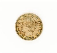 Coin 1889 Liberty Head Nickel-XF