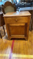 ANTIQUE PINE WASHSTAND/ BED SIDE CABINET