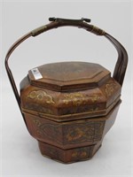 ORIENTAL RICE BUCKET / HANDLE 15H 12W