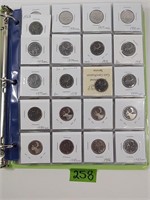 .25 Cent collection that holds 148 coins