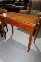 Antique English pine card table