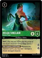 Lorcana: Helga Sinclair Femme Fatale Super Rare