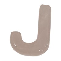 Natural Rose Quartz Letter J