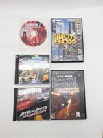 Lot Of 5 PC Video Games