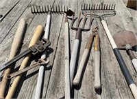 Rakes, Potato Fork, Wrenches