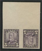 Canada 1928-1929 MNH #153a cvi, 5c Deep Violet Hor