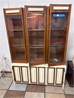 MCM Style Hutch Buffet with Light