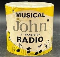 VTG MUSICAL JOHN TRANSISTOR RADIO