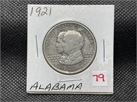 1921 ALABAMA COMMEMORATIVE HALF DOLLAR VF