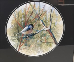 Henry Purdy Original Bird Painting Acrylic Framed