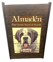 Wooden Almaden Brandy Art