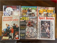 6 Sports Magazines. Sports Illustrated.