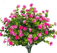 4PCS Artificial Flowers, Fake Outdoor UV Resistant