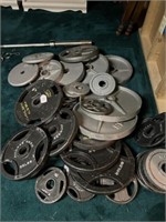 Large Assortment of Weights & Bars