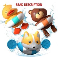 Lehoo Bath Toys  3 Pcs - Dog  Duck  Bear