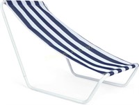 Neloheac Collapsible Beach Chair Blue  Lounge