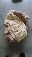 Crochet Bedspread & Brown Comforter