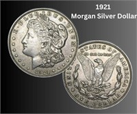 1921 Morgan Silver Dollar (Fine-Extra Fine)