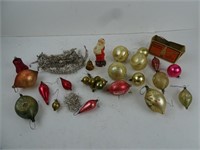 Lot of Antique Christmas Ornaments & Items - As