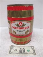 Large Vintage Henninger Export Beer Keg Can