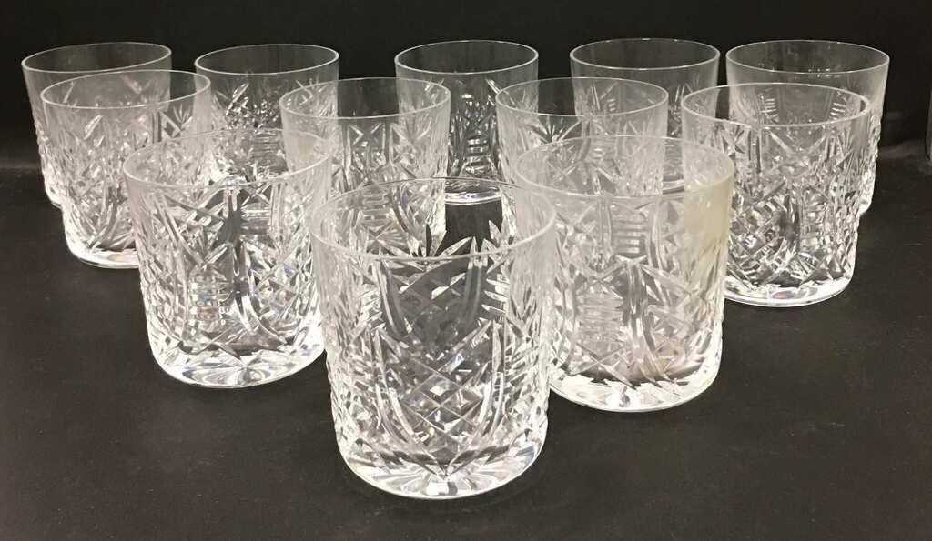 Set Of 12 Waterford Crystal Cups