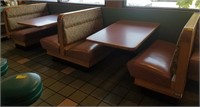 Rectangle Diner banquettes, tables attached to