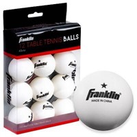 Franklin Sports 40mm Table Tennis Balls - 12ct