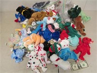 Large Lot of Assorted Ty Beanie Babies