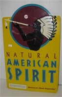 Tin litho color Natural American Spirit tobacco