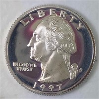 1997-S Silver Proof Washington Quarter
