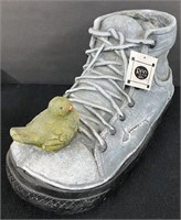 NWT Large Shoe Planter w/Bird - 14-1/2"L