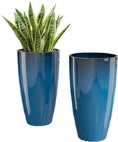 New QCQHDU 21 inch Tall Outdoor Planters. Made Fro
