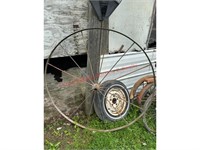 54" Cast Iron Wagon Wheel