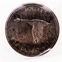 Canada 1967 Silver Dollar SP66ICCS