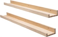 AZSKY Picture Ledge Wall Shelf 48in, Set of 2