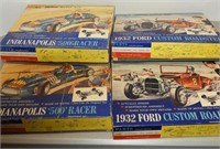 Lot #843 - (4) Hubley Metal Car kits to include: