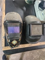 2 welding helmets