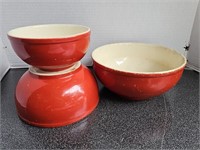 Cambridge Pottery Bowl Set 3 Mixing Bowls