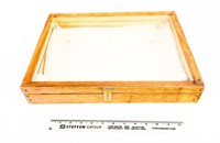 Wood/Glass Display Case (17"x 13" x 2 1/2" )