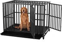 Heavy Duty Dog Crate-42 inch Large Metal