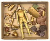 Vtg. MARX Sir Gordon Gold Knight Figurine With