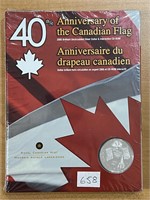 2005 Cdn 40th Ann Flag, Brilliant, UNC Coin