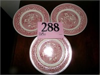 3 RED WILLOW BREAD PLATES