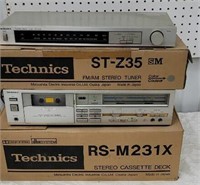 Technics vintage stereo equipment with original