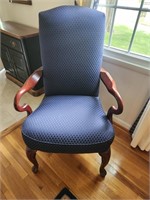 Upholstered Gooseneck Accent Chair