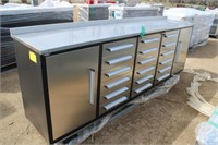 Steelman 10' SS Work Bench  w/ Side Cabinets