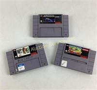 Super Nintendo Games includes (3) games,  Super