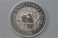 1 Kilo Silver .999 Kookaburra (32.1ozt)