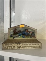 Vintage battle of Gettysburg book ends