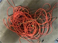 Several extension cords